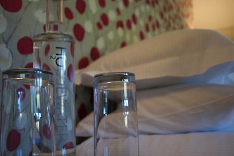 Devonshire Fell guest room drinking water